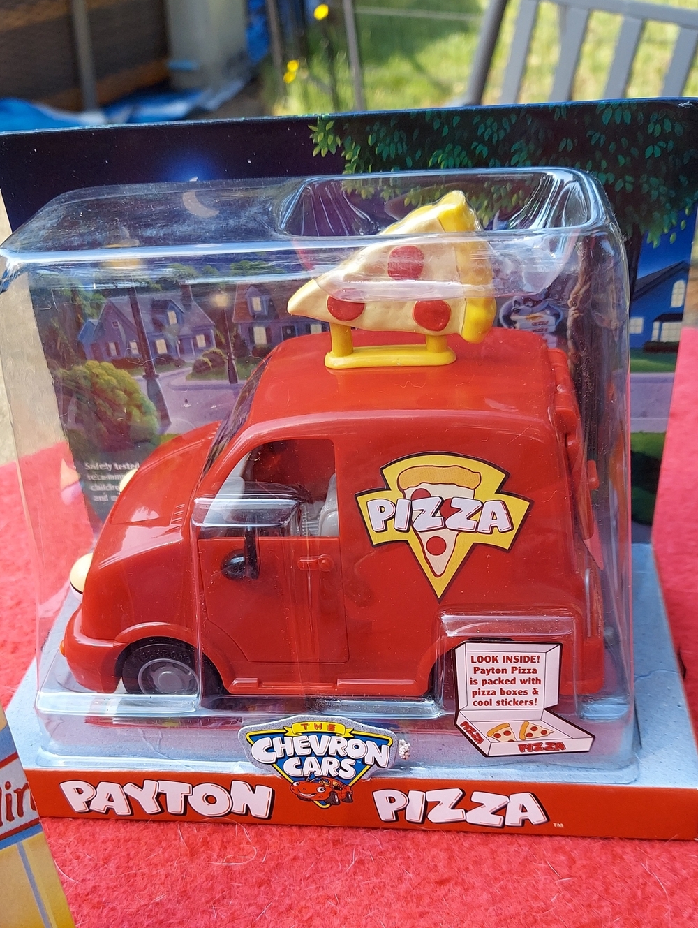 Payton Pizza Red Toy Delivery Van -Rudy Ragtop-Leslie Lx-Holly Hatchback